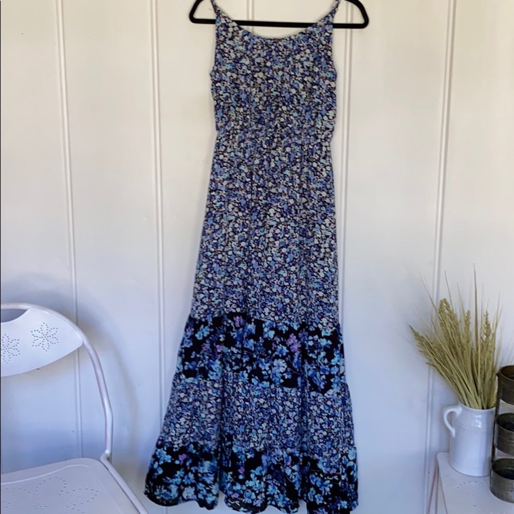 Adorable multi colored floral maxi. NWOT